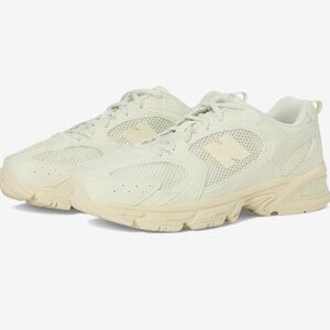 New Balance Cream and Tan Sneakers